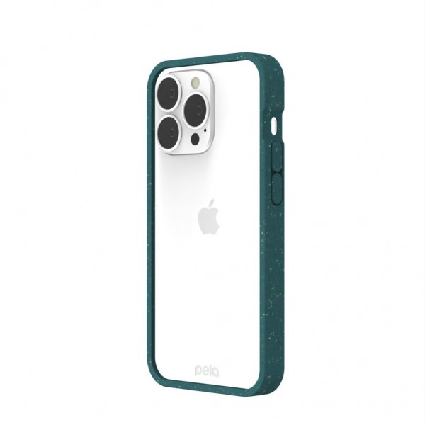 Pela iPhone 13 Pro Eco Friendly Clear -kuori, vihreä