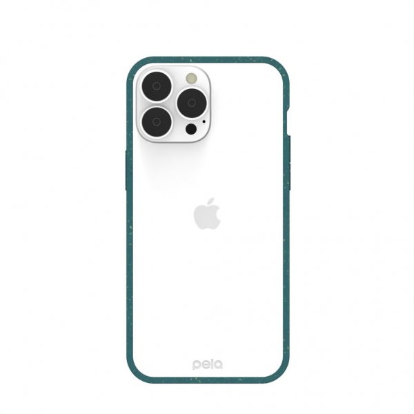 Pela iPhone 13 Pro Max -kuori, ympäristöystävällinen, läpinäkyvä, vihreä