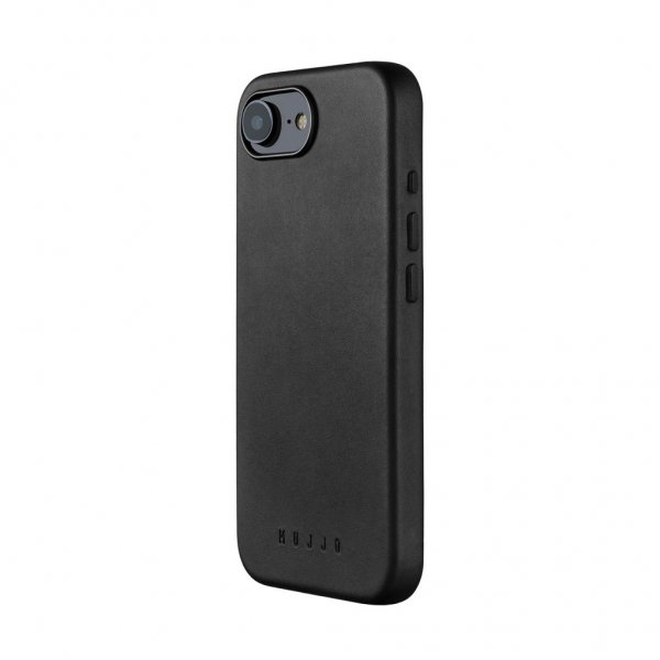 Mujjo iPhone 16/17 Full Leather Case MagSafe - musta