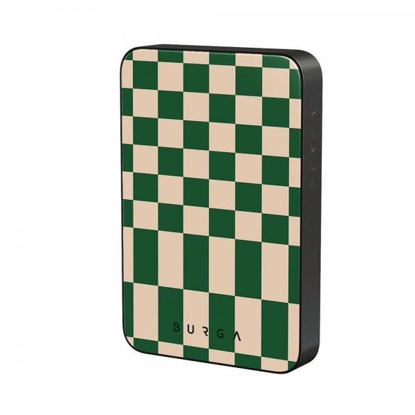 Burga Powerbank MagSafe 5000 mAh Ivy League Metallinharmaa