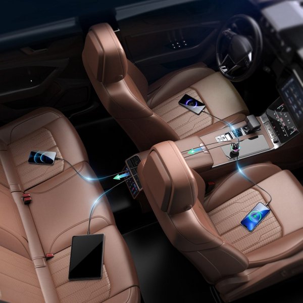 Joyroom Autolaturi JR-CL29 70W 4-porttinen autolaturi