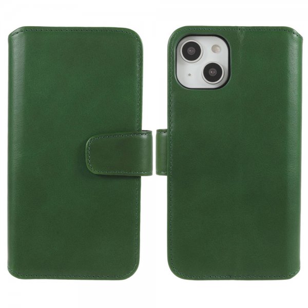 Nordic Covers iPhone 14 Plus Essential Leather -suojakotelo, Juniper Green