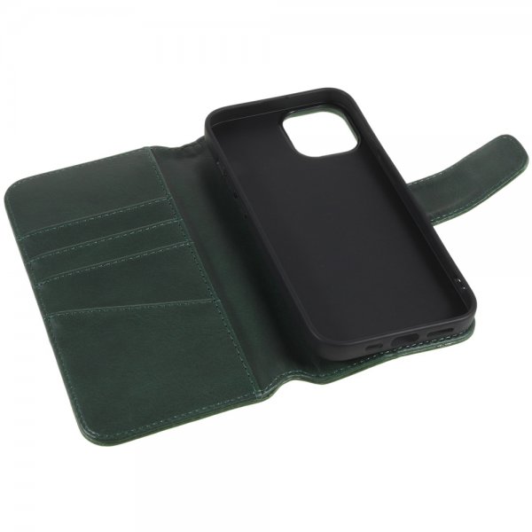Nordic Covers iPhone 14 Plus Essential Leather -suojakotelo, Juniper Green