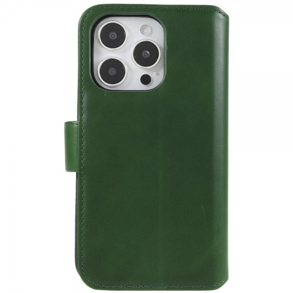 Nordic Covers iPhone 14 Pro Essential Leather -suojakotelo, Juniper Green
