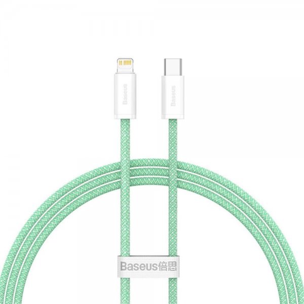Baseus-kaapeli, Dynamic-sarja, USB-C–Lightning, 1 m, vihreä
