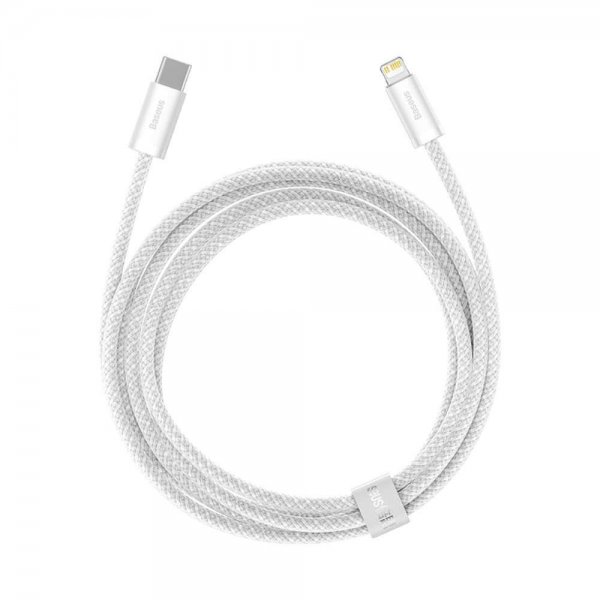 Baseus Dynamic Series USB-C–Lightning-kaapeli, 2 m, valkoinen