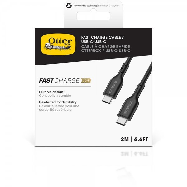 Otterbox Kaapeli Pikalatauskaapeli USB-C/USB-C 2m Musta