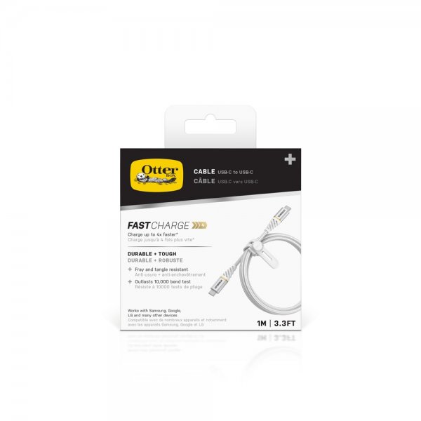 Otterbox Fast Charge Premium USB-C–USB-C -kaapeli 1 m, Cloudy Sky