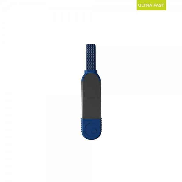 Rolling Square Kaapeli inCharge X Keyring 100W 6in1 Safiirinsininen