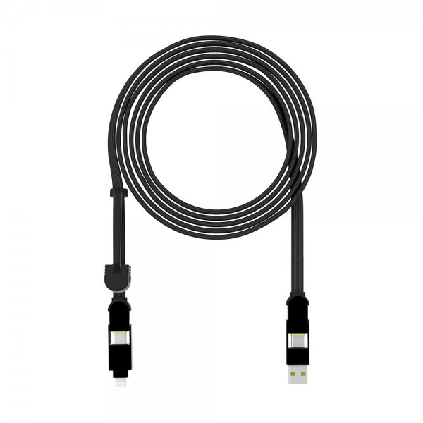 Rolling Square inCharge XL 100W 3m 6in1 -kaapeli, Urban Black