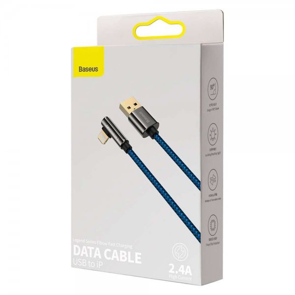 Baseus Legend Series USB-A–Lightning-kaapeli, 2 m, sininen
