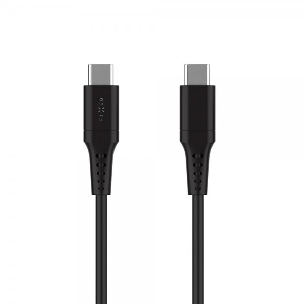 Fixed Kabel Liquid Silicone USB-C/USB-C 0.3m Musta