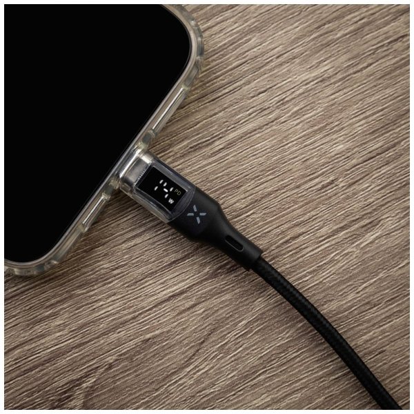 Kiinteä kaapeli näytöllä USB-C/USB-C 100W 1.2m