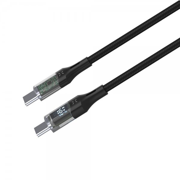 Kiinteä kaapeli näytöllä USB-C/USB-C 100W 2m