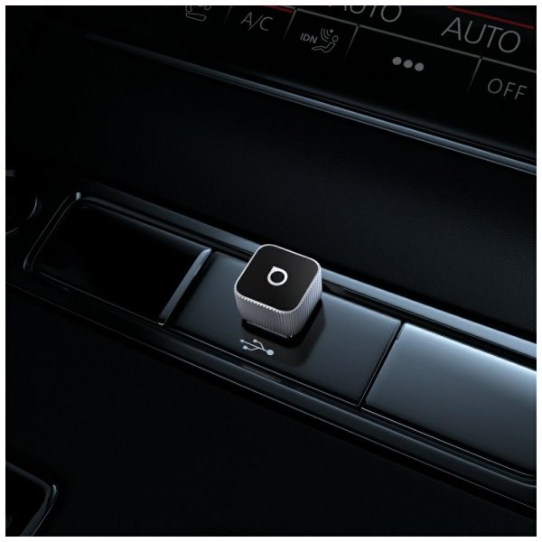Ottocast Mini Cube Langaton CarPlay/Android Auto -sovitin, musta