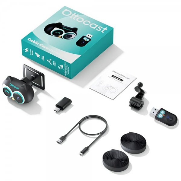 Ottocast Cabin Care Langaton Apple CarPlay -sovitin kameralla