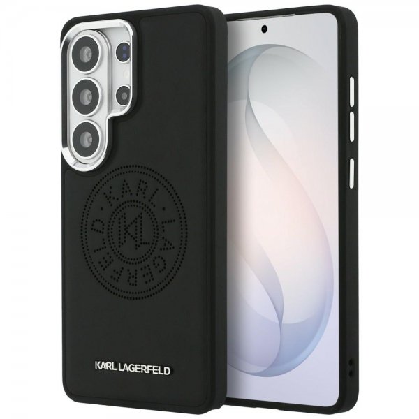 Karl Lagerfeld Samsung Galaxy S26 Ultra Kuoret Perforated Logo MagSafe Musta