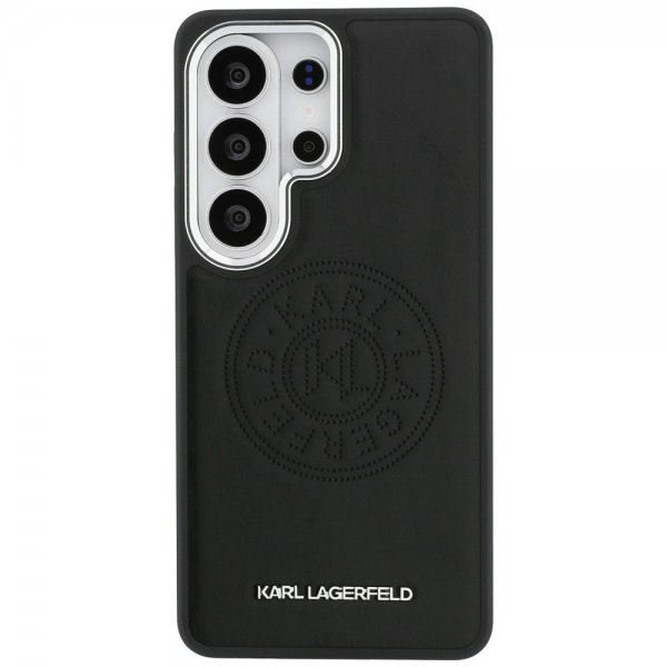 Karl Lagerfeld Samsung Galaxy S26 Ultra Kuoret Perforated Logo MagSafe Musta