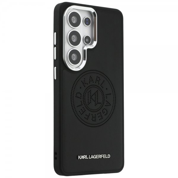Karl Lagerfeld Samsung Galaxy S26 Ultra Kuoret Perforated Logo MagSafe Musta