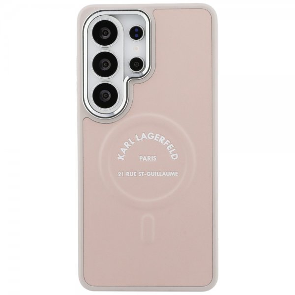 Karl Lagerfeld Samsung Galaxy S26 Ultra Kuoret Kohokuvioitu MagSafe RSG Pinkki