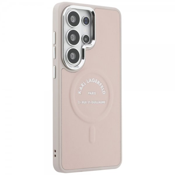 Karl Lagerfeld Samsung Galaxy S26 Ultra Kuoret Kohokuvioitu MagSafe RSG Pinkki