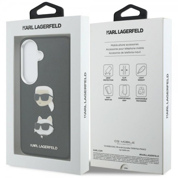 Karl Lagerfeld Samsung Galaxy S26 Saffiano Karl & Choupette Musta Kuori