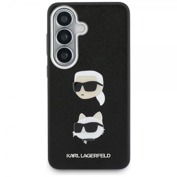 Karl Lagerfeld Samsung Galaxy S26 Plus -suojakuori Saffiano Karl & Choupette Musta