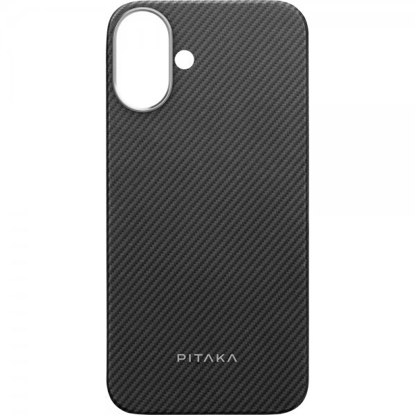 Pitaka iPhone 16 -suojakuori ultraohut MagSafe musta/harmaa twill