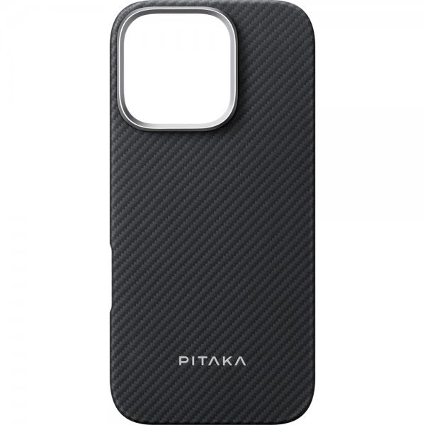 Pitaka iPhone 16 Pro Kuori Ultra-Slim Case MagSafe Musta/Harmaa Twill