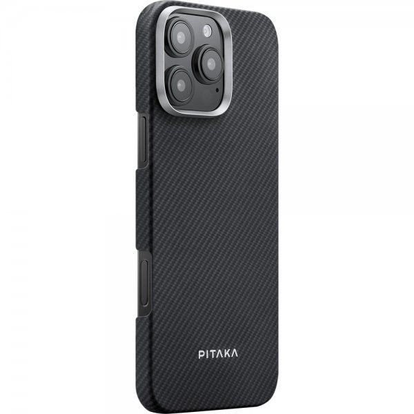Pitaka iPhone 16 Pro Max Kuori Ultra-Slim Case MagSafe Musta/Harmaa Twill