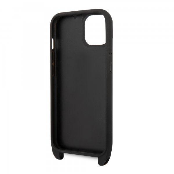 Karl Lagerfeld iPhone 14 -suojakuori Crossbody Strap Musta
