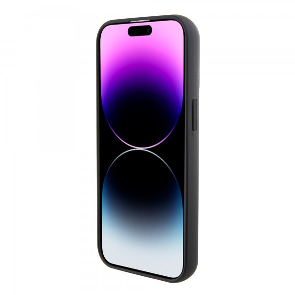 Karl Lagerfeld iPhone 15 Kuoret Fixed Glitter Musta