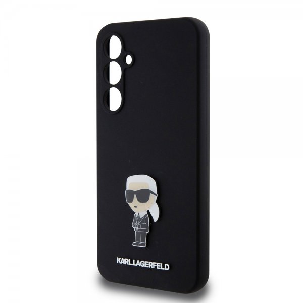 Karl Lagerfeld Samsung Galaxy S23 FE Kuoret Liquid Silicone Ikonik Karl Musta