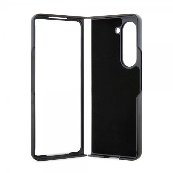 Karl Lagerfeld Samsung Galaxy Z Fold 5 -kuori NFT Karl & Choupette Pin Saffiano Musta