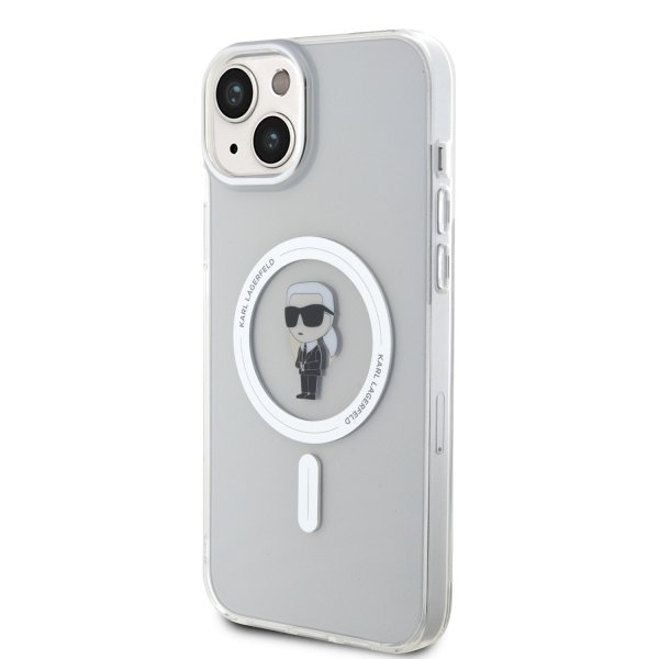 Karl Lagerfeld iPhone 15 Plus Suojakuori Ikonik MagSafe Läpinäkyvä