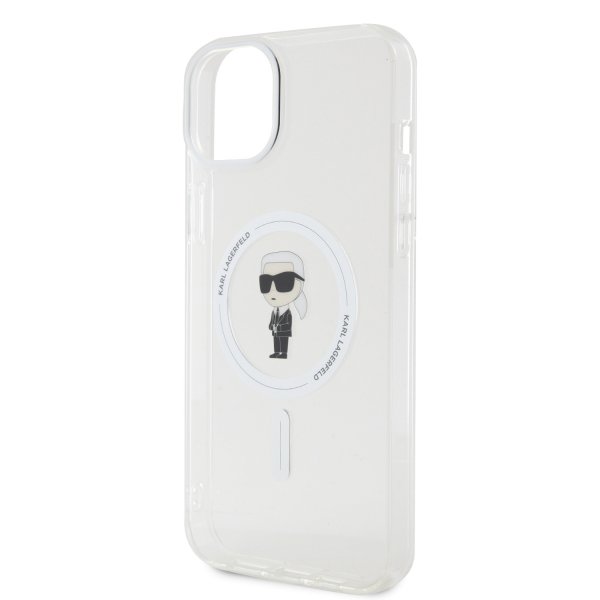 Karl Lagerfeld iPhone 15 Plus Suojakuori Ikonik MagSafe Läpinäkyvä