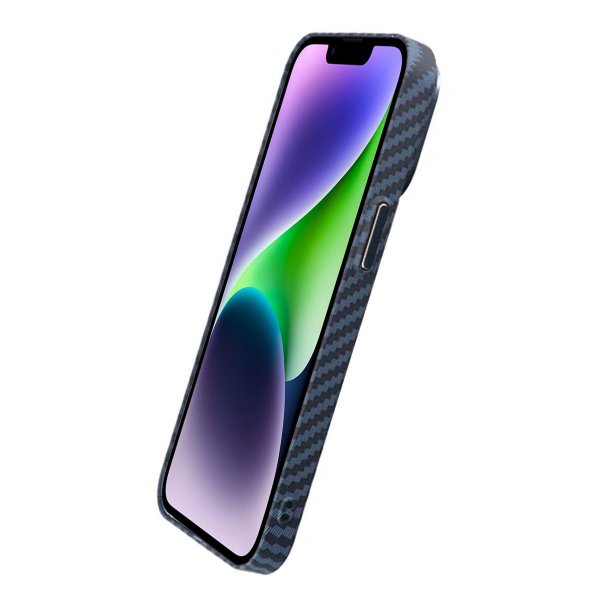 iPhone 13 Pro Kuoret Hiilikuitukuvio Sininen