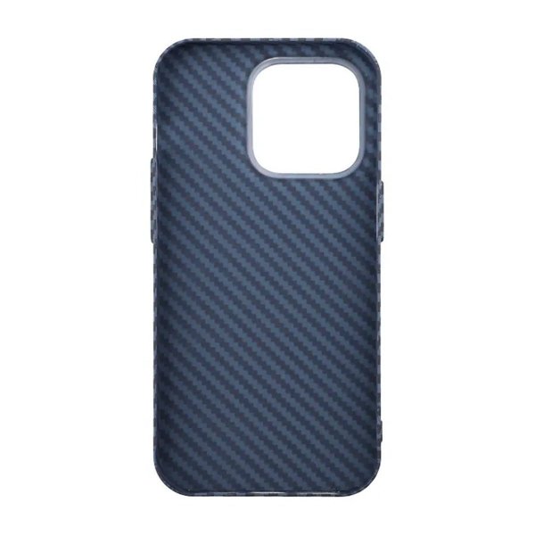 iPhone 14 Pro Kuoret Hiilikuitukuvio Sininen
