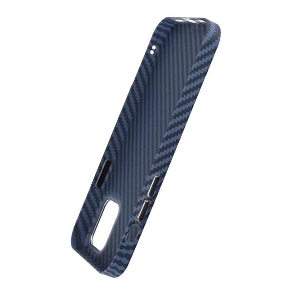 iPhone 14 Pro Kuoret Hiilikuitukuvio Sininen