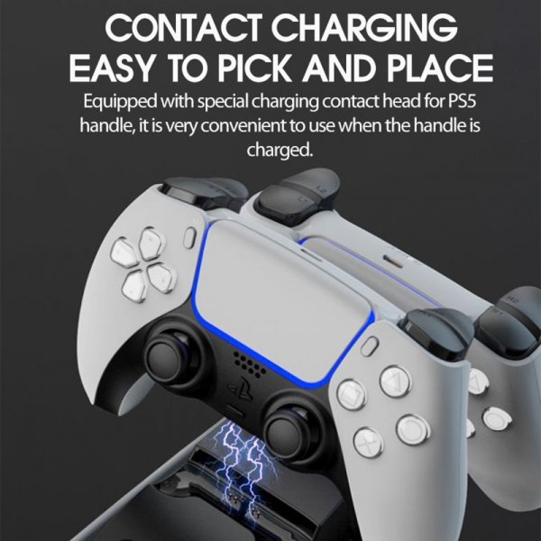 Ipega päälle asennettava ohjainlaturi sisäänrakennetulla tuulettimella PlayStation 5:lle