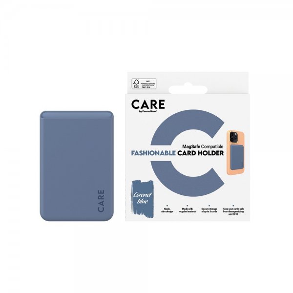 CARE by PanzerGlass Korthållare Muodikas korttipidike MagSafe Sininen