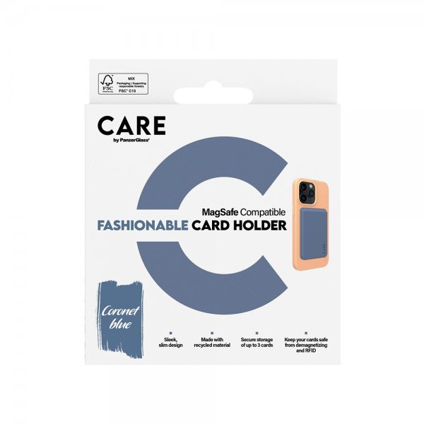 CARE by PanzerGlass Korthållare Muodikas korttipidike MagSafe Sininen