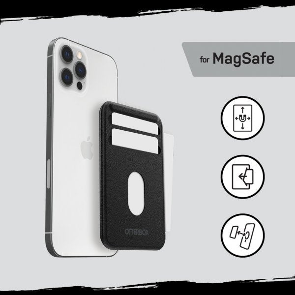 Otterbox MagSafe-korttipidike, musta