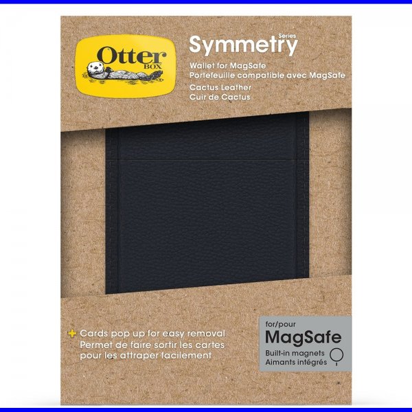 Otterbox-korttikotelo MagSafe-lompakko Symmetry Cactus Leather Blue Sentiment