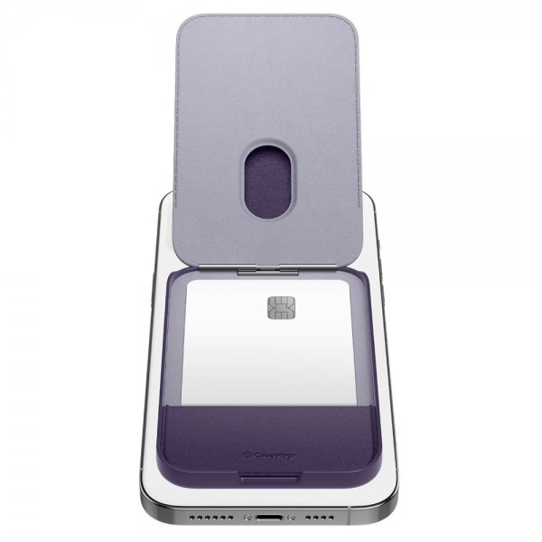 Caseology Korttikotelo Nano Pop MagSafe Wallet Stand Grape Purple