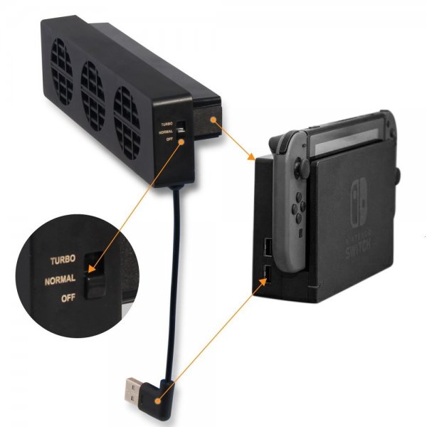 Dobe-jäähdytystuuletin Nintendo Switchille