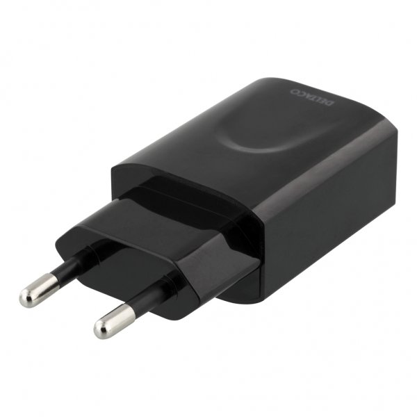 Deltaco Laturi 12W 1xUSB-A Musta