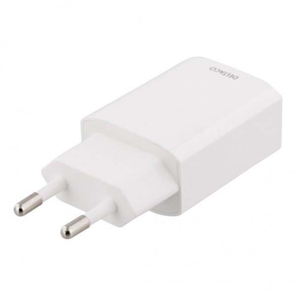 Deltaco Laturi 12W 1xUSB-A Valkoinen