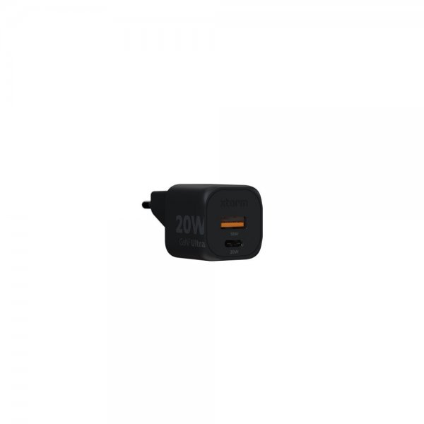 Xtorm Laturi 20W GaN2 Ultra USB-C PD/USB-A Musta