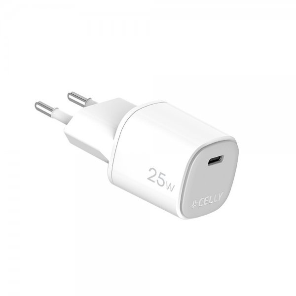 Celly Latri 25W GaN USB-C Valkoinen